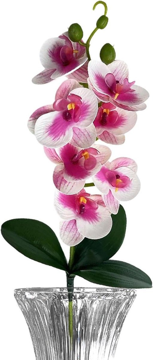 Realistische Kunstorchidee Stengel Lila - 37.5 cm - Vaasdecoratie
