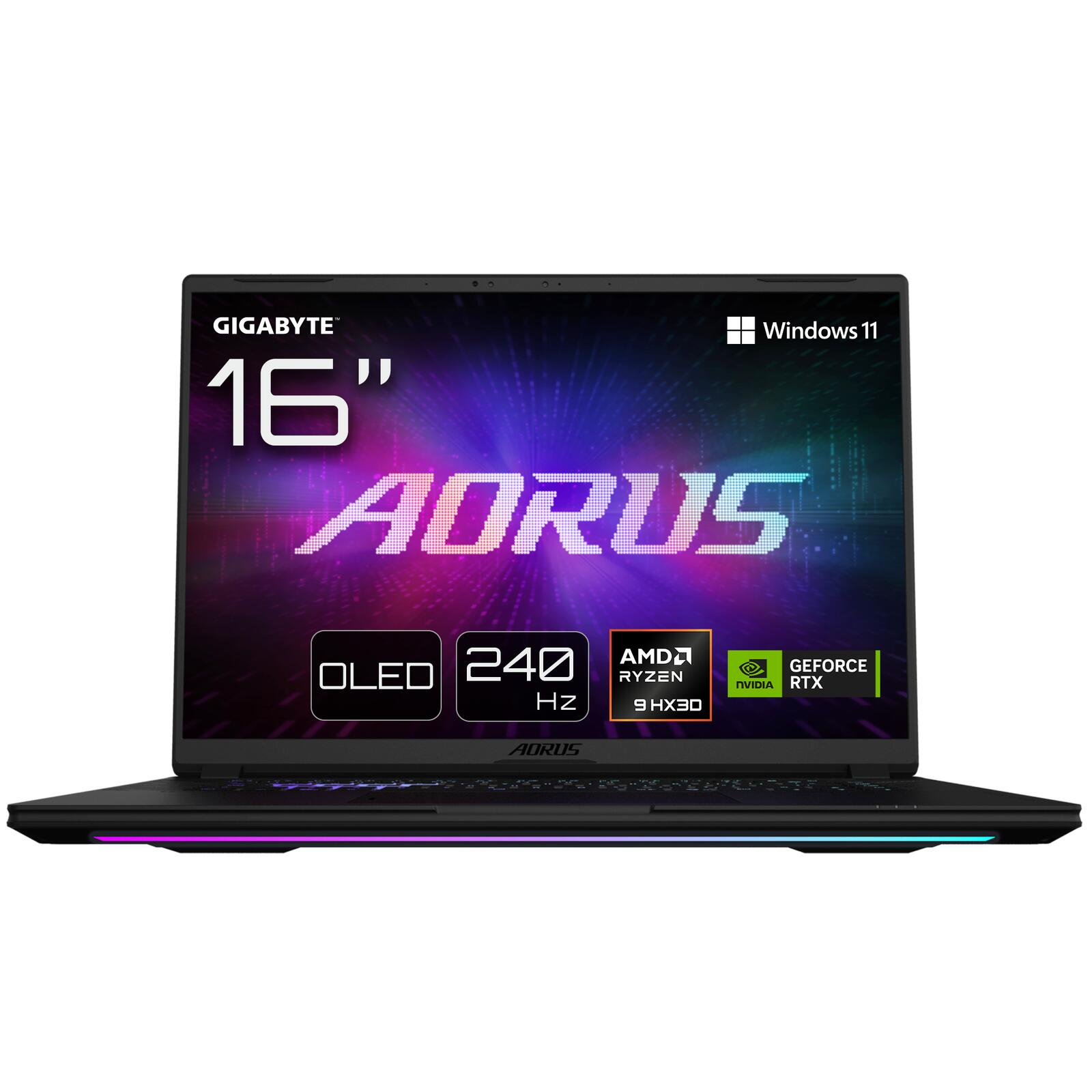 GigaByte Aorus Master 16 AMD Ryzen 9 9955HX3D Gaming Notebook 40,6 cm (16") 6YJM5DEE65SP