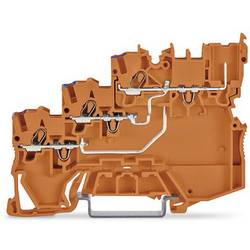 WAGO 2020-5372 Dreistock-Initiatorklemme 7 mm Push-In-Klemme Orange 15 St. Piece