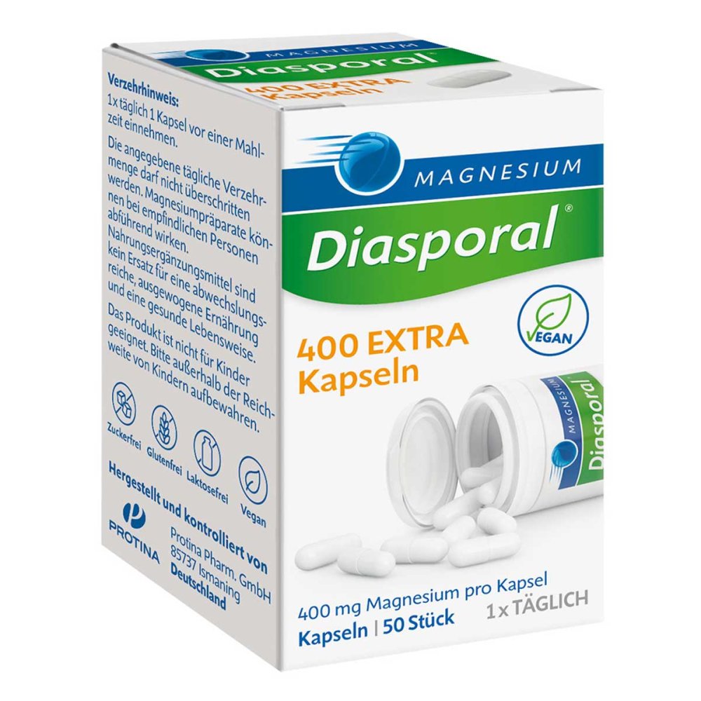 Protina Pharmazeutische GmbH Magnesium Diasporal 400 Extra Kapseln 10192584
