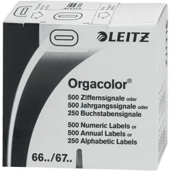Leitz, Ordner Zubehör, Orgacolor Weiss