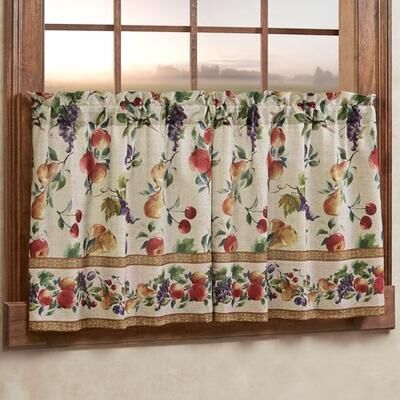 Touch of Class Fruit Medley Tier Pair Multi Warm, 56 x 24, Multi Warm