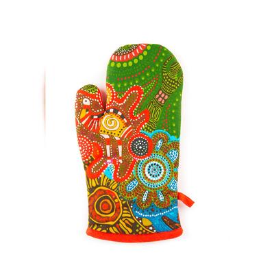 Excelsa Ofenhandschuh Aboriginal Baumwolle 32X18X2 Cm Bunt