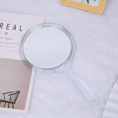 Fusion Finds Portable Handheld Makeup Mirror With 3X Magnifying Double Sided Mirror For Travel & Daily Beauty transparent white