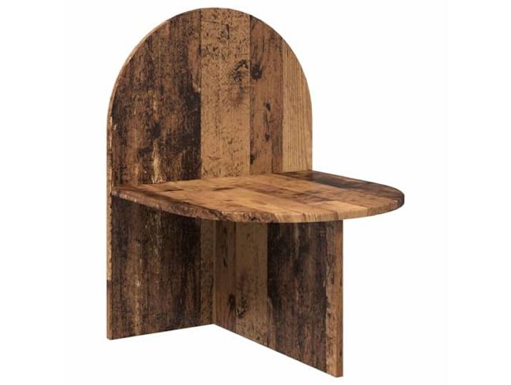 KUPTYERFG Nachttisch Altholz 48x49x65 cm Holzwerkstoff Bettschrank Vielseitiger Beistelltisch für Schlafzimmer und Gästezimmer. Nutzung wandhängend oder stehend mit pflegeleichter Ablage.