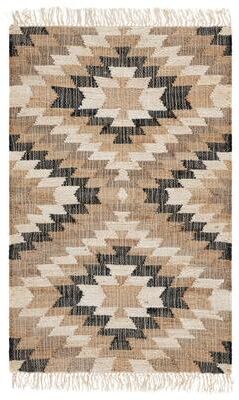 SAFAVIEH Handmade Natural Fiber Shere Boho Tribal Jute Fringe Rug