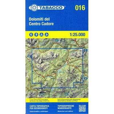 Tabacco Wandern Dolomiti Cadore 1:25000, Karte von , Tabacco Editrice