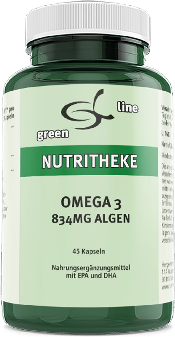 green line Omega-3 834 mg Algen Kapseln 45 St