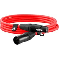 Premium XLR-Kabel XLR3M-R red rot, 3 Meter