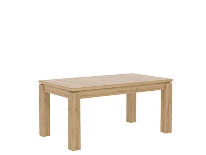 FORTE Havanna Esstisch ausziehbar, Holzwerkstoff, Alteiche, B x H x T: 160,4÷206,4 x 76,1 x 90,4 cm
