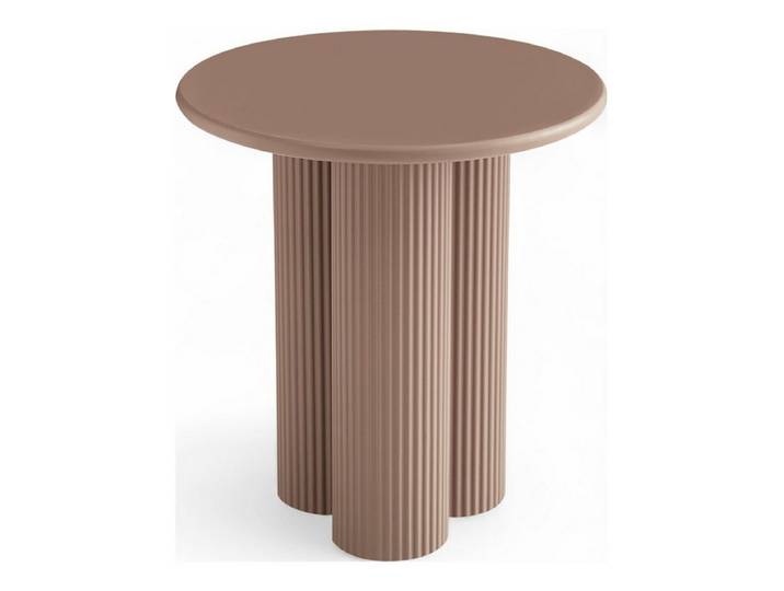 Feeling4Home Couchtisch Wolam Ø50 cm - MDF Tisch in Mocha Mousse, FSC-zertifiziert, Elegantes, harmonisch abgestimmtes Design