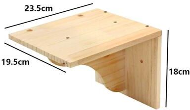 Inspired Finds Wall Mounted Cat Climbing Shelves & Hammock Set For Indoor Cats   Wooden Cat Wall Steps & Jumping Platform wall Ledge