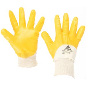 Hase Arbeitshandschuhe Erfurt Lite, 901400, Nitril-Beschichtung, gelb, Größe 8 / M, 12 Paar