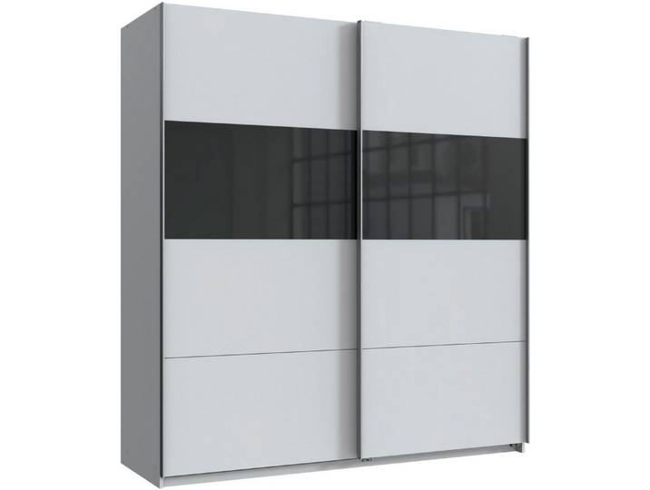 Wimex Schwebetürenschrank Bramfeld Kleiderschrank mit Glaselementen und zusätzlichen Einlegeböden