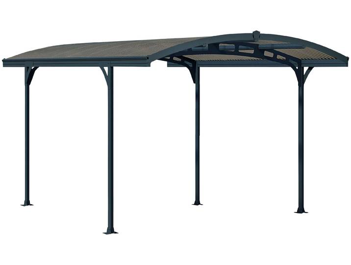 Einzelcarport PALRAM - CANOPIA Atlas 5000 , grau (anthrazit), B/H/T: 288cm x 200cm x 495cm, Carports, Einzelcarport, aus pulverbeschichtetem Aluminium, auch als Pavillon nutzbar