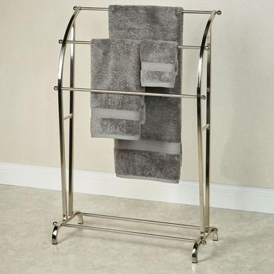 Touch of Class Hudson Modern Towel Rack Silver , Silver