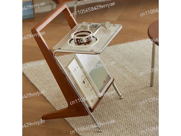 Table d'appoint en bois massif, petite table basse, table de chevet, mini table créative pour petite chambre