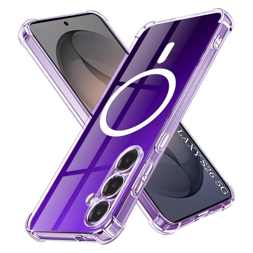 Techsuit - Shockproof Clear Silicone MagSafe - Samsung Galaxy S26 - Clear (Samsung Galaxy S26) (62883228)