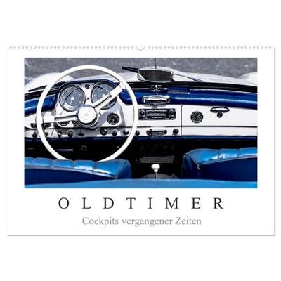 Oldtimer - Cockpits vergangener Zeiten (Wandkalender 2027 DIN A2 quer), CALVENDO Monatskalender