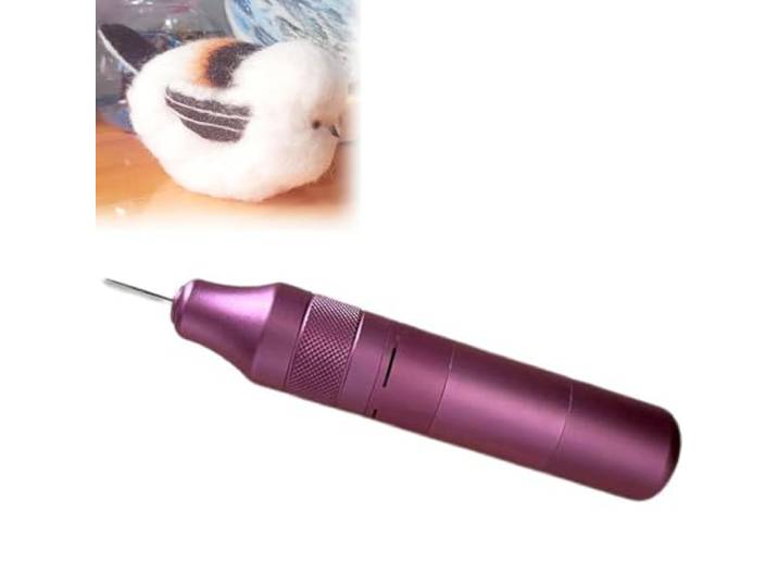 HKFGSHOP Elektrisches Wollfilzwerkzeug, Wollfilznadel Werkzeuge, Handwerk Wolle Filz DIY Stich, Einzelnadel Filzmaschine Für Schnelles Filzen, Für DIY Handwerk Machen Filz Tier Puppe