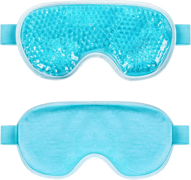 Inspire Curations Reusable Cooling Gel Eye Mask Cold Therapy Eye Ice Pack For Puffy Eyes And Eye Relaxation 1pcs Blue