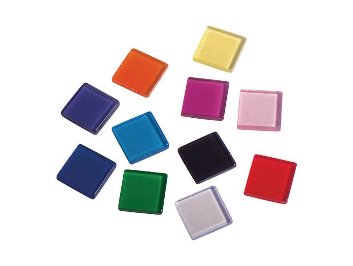 Rayher Acryl-Mosaik Transparent 10×10 mm 205 Stück