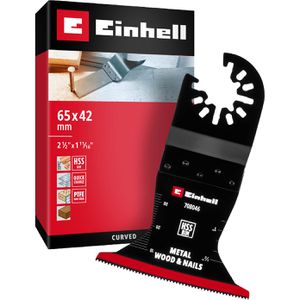 Einhell Multifunktionswerkzeug-Zubehör 708046, 65 x 42 mm, Tauchsägeblatt, Open Back