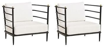 Set of 2 Asher Lounge Chairs - Ballard Designs
