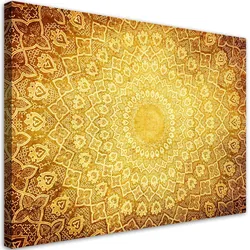 WANDBILD gold mandala abstraktion
