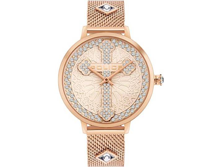 Police Unisex volwassenen analoog kwarts horloge met roestvrij stalen armband PL16031MSR.32MMA