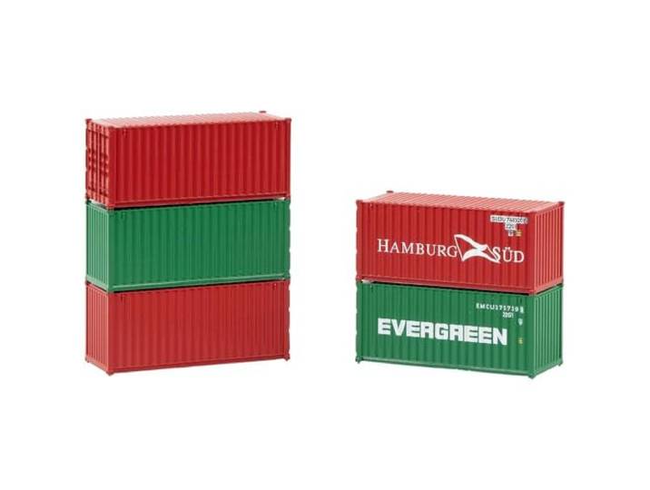 Faller 20' 182051 H0 container 5 stuks