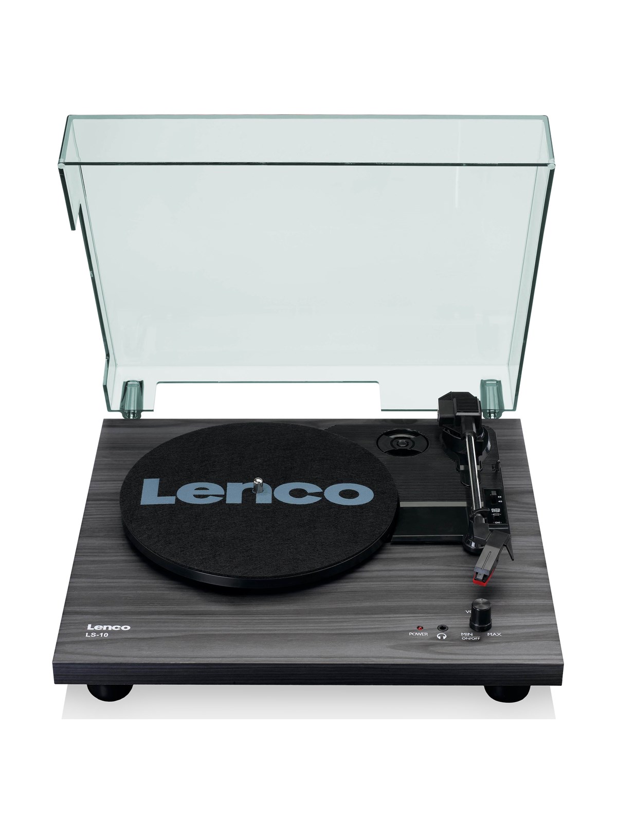 Lenco LS-10BK - Record Player with built-in speakers - Black - Plattenspieler Schwarz