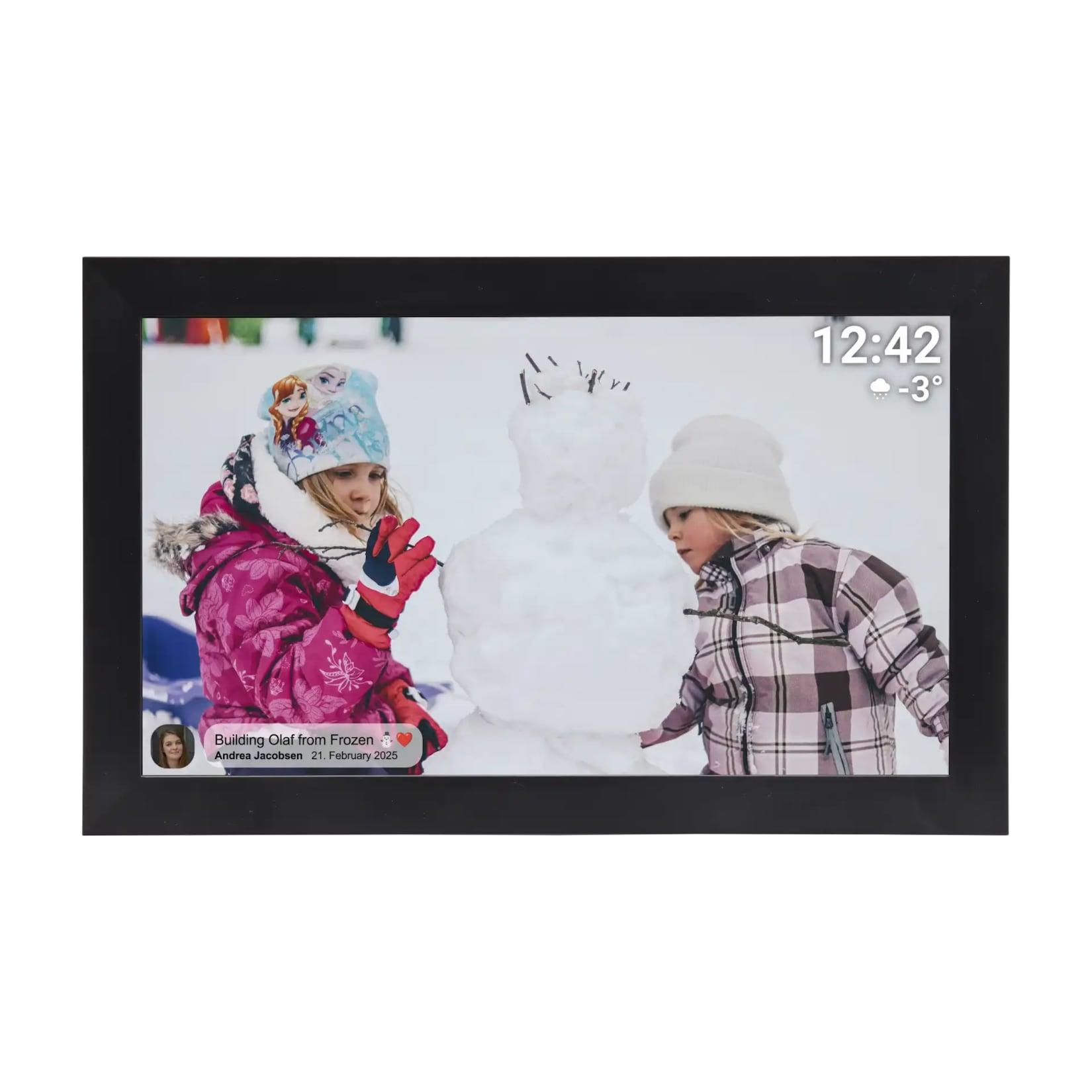 DENVER PFF-1504B WiFi Frameo Digitaler Bilderrahmen (15,6")