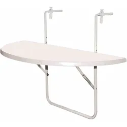 Balkonklapptisch ca. 50x100 cm Weiß