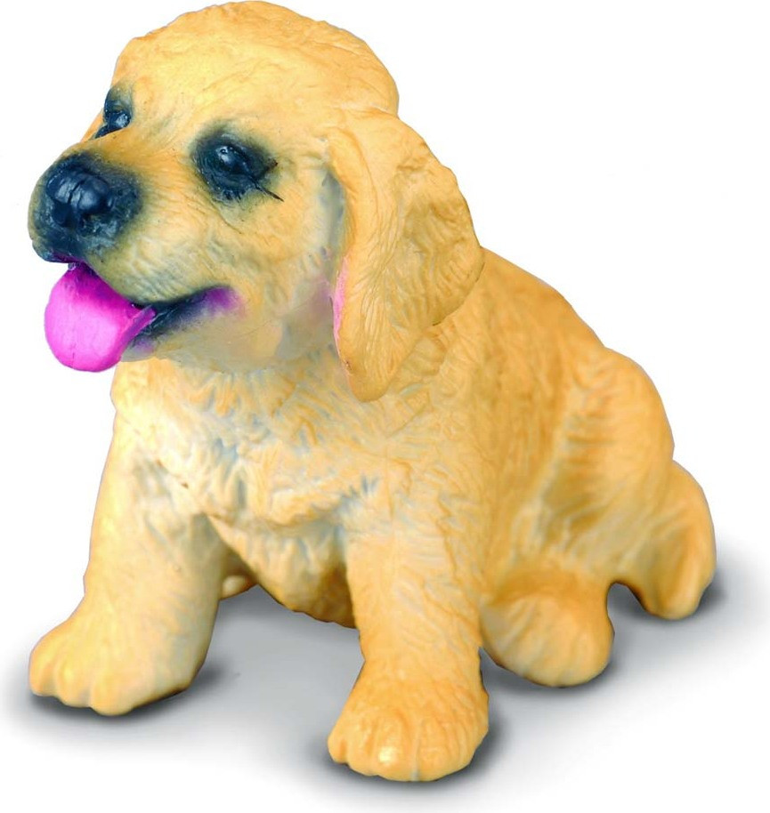 Collecta 88117 Golden Retriever puppy beeldje voor honden en katten liefhebbers, 4,5 cm