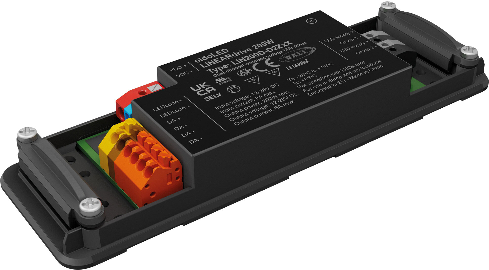 Sonstige Eldoled Lineardrive Dc – 200 W Konstantspannung – Dali-2 – 1 Kanal, 2 Ausgänge – Lin200d2z1d3