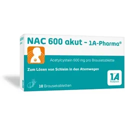 NAC 600 akut-1A Pharma Brausetabletten 10 St