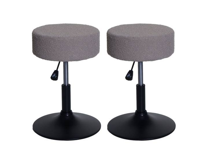 HOCKER taupe 2er-Set