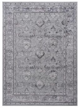 Klair Living "MARFI Collection 5X7 Grey / Oriental Non-Shedding Area Rug - 90"" D x 63"" W x 0.35"" H"