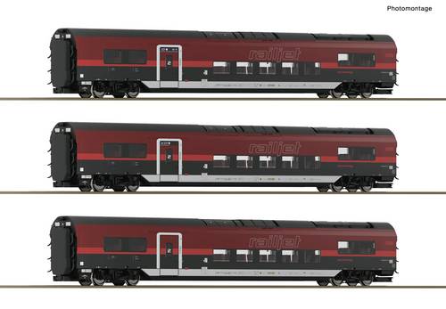 Roco 6200179 H0 3-tlg. Set 2: Railjet der neuen Generation der ÖBB Wagenset 2 der Österreichischen Bundesbahnen