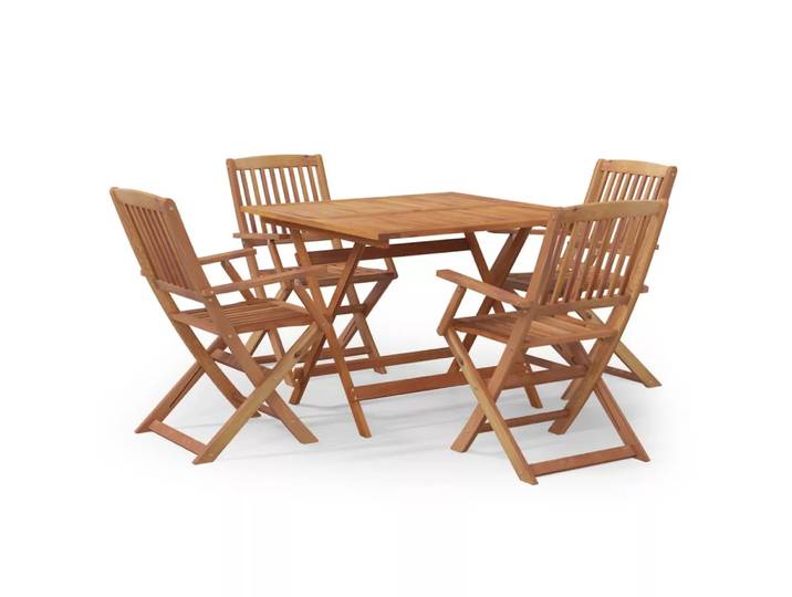 VidaXL - Garten-essgruppe akazienholz, One Size, Braun