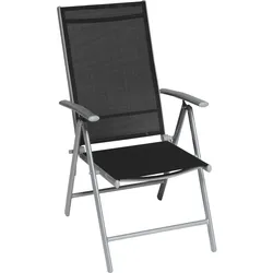 Merxx Alu Klappsessel Amalfi, schwarz