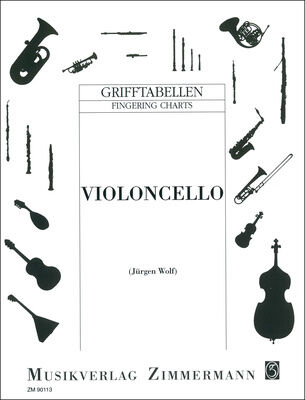 Zimmermann Verlag Grifftabelle Cello
