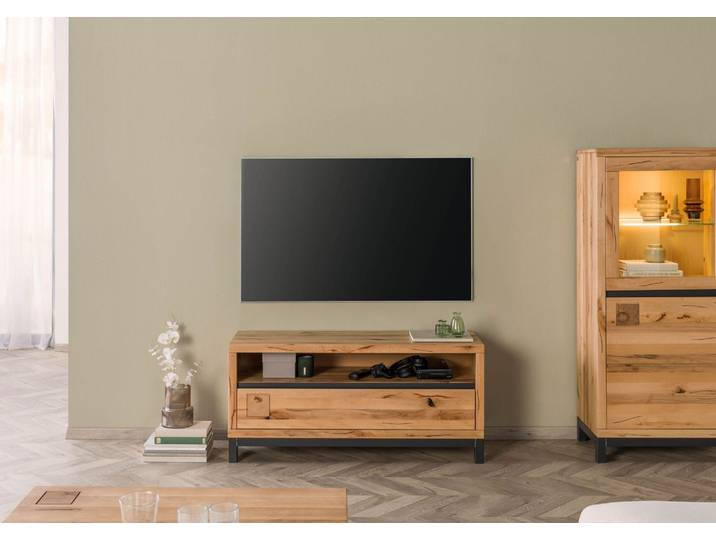 TV-Board Kernbuche 120x40x56 natur geölt VILLANDERS #112