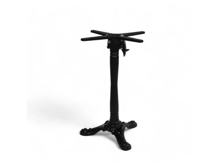 Pied de table pliable BISTROT - Noir - 3 branches - Encastrable