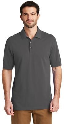 Port Authority K8000 EZCotton Polo Shirt in Sterling Grey size XL