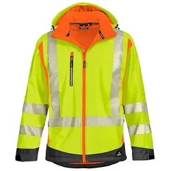 Warnschutz Softshelljacke "HOUSTON" - 4XL - gelb/orange