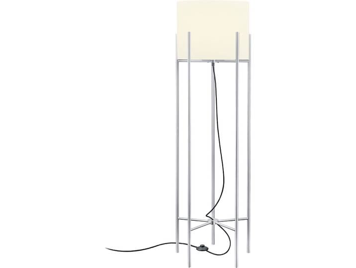Bankamp Designer-Stehlampe Heritage Nickel matt/weiss Metall/Glas H 127 cm