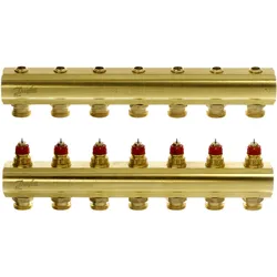 Danfoss FBH-Verteiler FHF-7 7 Kreise, ohne Durchflussanzeige