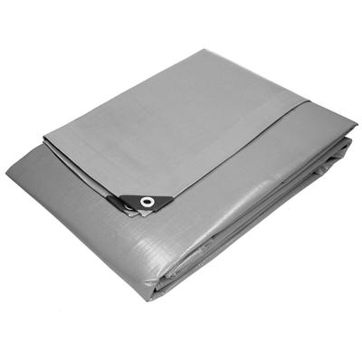 ECD Germany Abdeckplane 4x6 m 24 m² 180 g/m² Grau PE Wasserdicht Reißfest Gewebeplane Schutzplane Gartenplane Auto